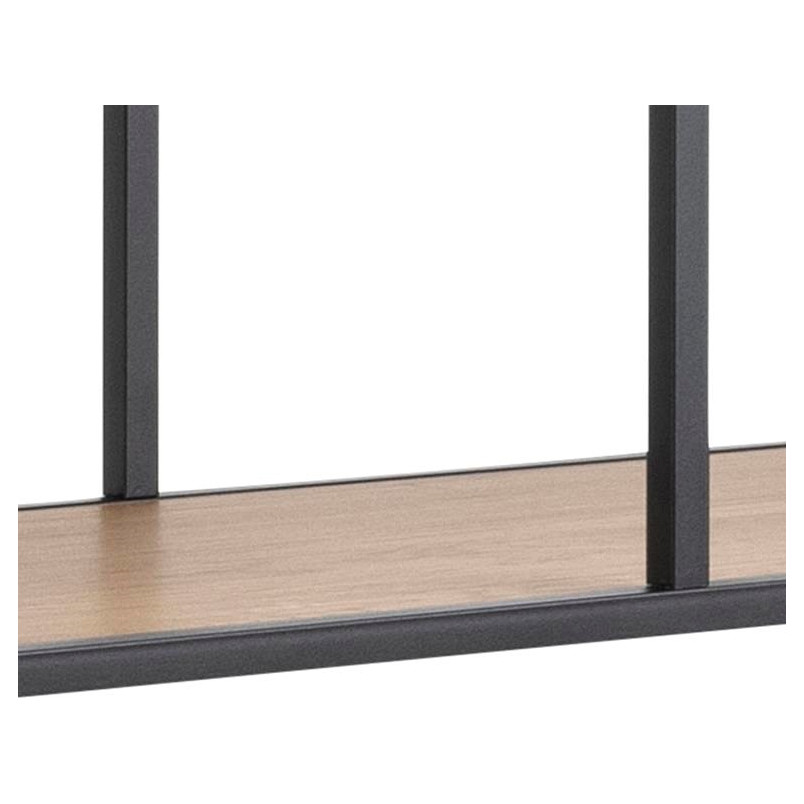 Regał Actona Seaford 14 | Dąb/Czarny | 135cm