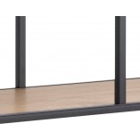 Regał Actona Seaford 14 | Dąb/Czarny | 135cm