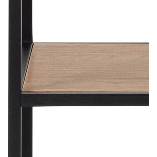 Regał Actona Seaford 14 | Dąb/Czarny | 135cm