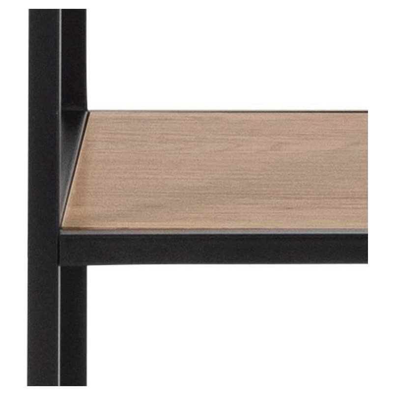 Regał Actona Seaford 14 | Dąb/Czarny | 135cm