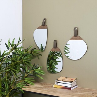Lustro Pagaj Wood Oval Intesi - Elegancki dodatek do Twojego wnętrza