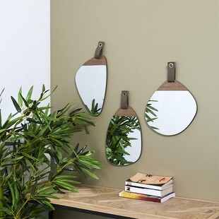 Lustro Pagaj Wood Oval Intesi - Elegancki dodatek do Twojego wnętrza