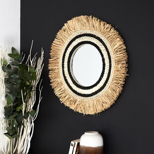 Lustro Okrągłe Boho Kaya 59 cm | Intesi - Naturalny Design