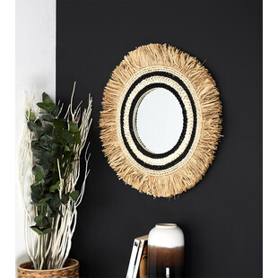 Lustro Okrągłe Boho Kaya 59 cm | Intesi - Naturalny Design