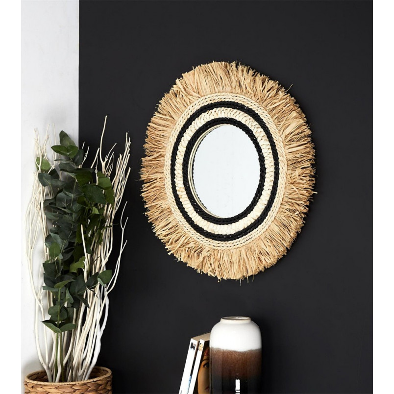 Lustro Okrągłe Boho Kaya 59 cm | Intesi - Naturalny Design