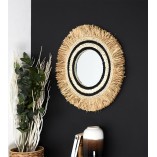 Lustro Okrągłe Boho Kaya 59 cm | Intesi - Naturalny Design