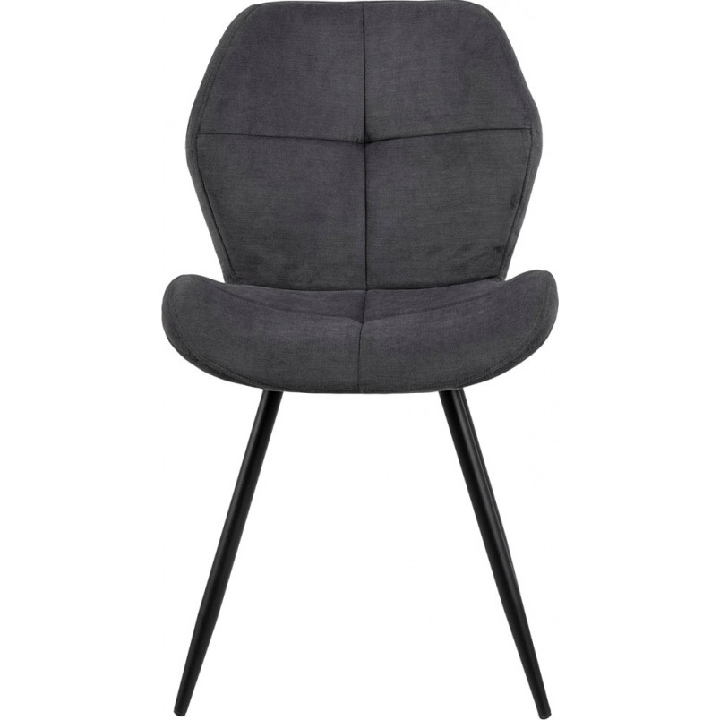 Krzesło pikowane Petri antracyt Actona - Stylowy design!