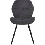 Krzesło pikowane Petri antracyt Actona - Stylowy design!