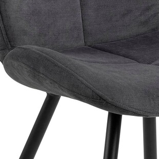 Krzesło pikowane Petri antracyt Actona - Stylowy design!
