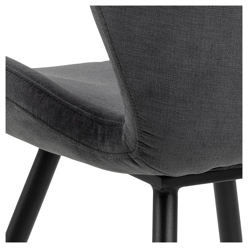 Krzesło pikowane Petri antracyt Actona - Stylowy design!