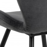 Krzesło pikowane Petri antracyt Actona - Stylowy design!