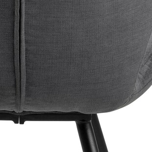 Krzesło pikowane Petri antracyt Actona - Stylowy design!