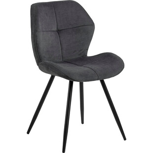 Krzesło pikowane Petri antracyt Actona - Stylowy design!