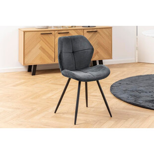 Krzesło pikowane Petri antracyt Actona - Stylowy design!