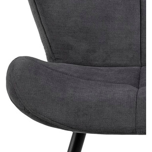 Krzesło pikowane Petri antracyt Actona - Stylowy design!