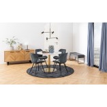 Krzesło pikowane Petri antracyt Actona - Stylowy design!
