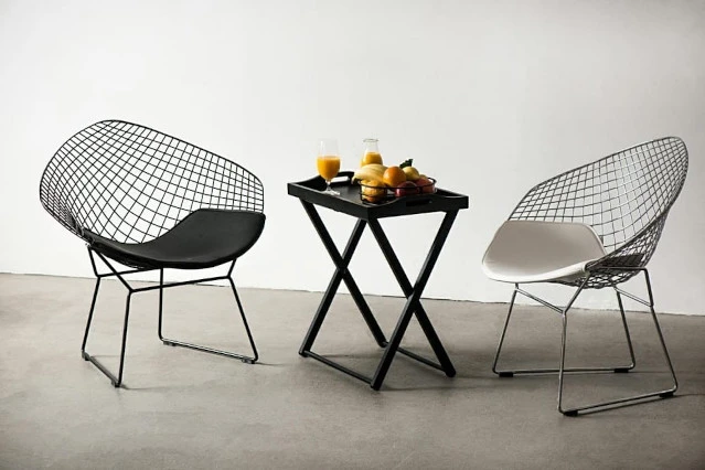 Designerskie krzesło druciane Harry Arm
