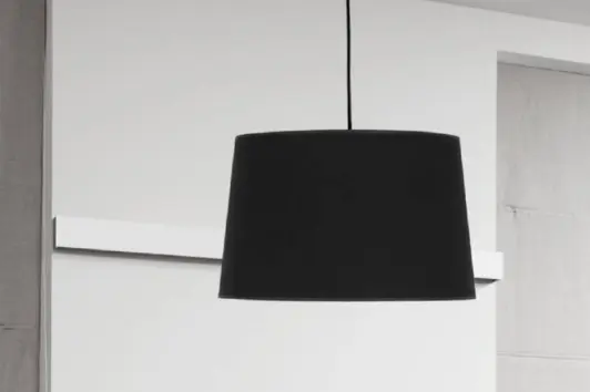 Czarna klasyczna lampa wisząca z abażurem Maja 45 Tk Lighting